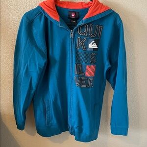 Quicksilver zip up sweatshirt